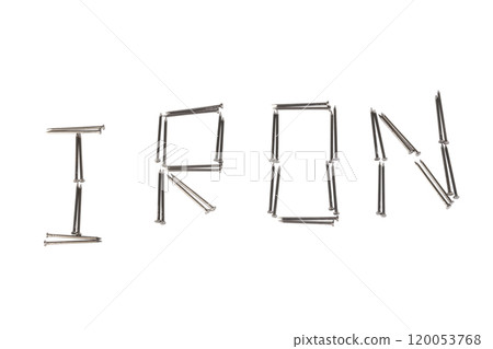 nail font isolated on white background nail font isolated on white background 120053768