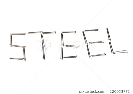 nail font isolated on white background nail font isolated on white background 120053771