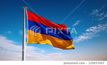 The flag of Armenia 120055097