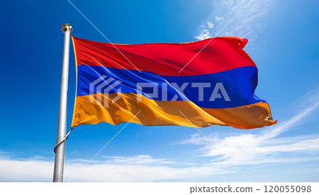 The flag of Armenia 120055098