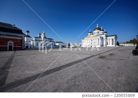 Majestic Resurrection Cathedral on Sunny Morning in Arzamas Majestic Resurrection Cathedral on Sunny Morning in Arzamas 120055809