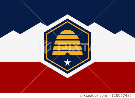 Utah State Flag background illustration 120057485
