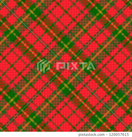Tartan plaid pattern with texture. 120057615