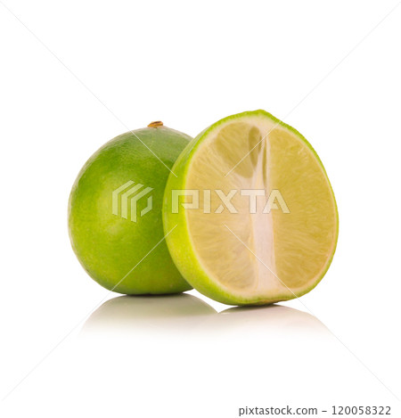 limes  isolated on white background 120058322