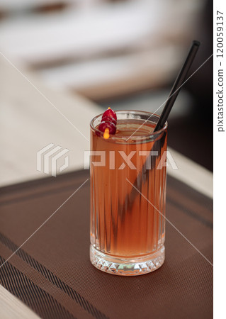 non-alcoholic cocktails are on the table, a 120059137