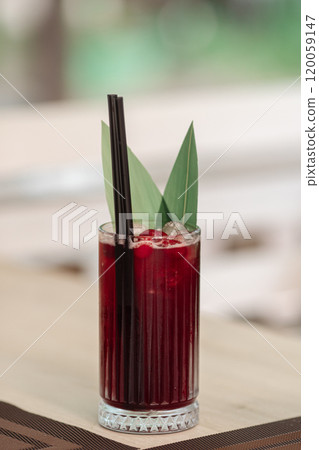 non-alcoholic cocktails are on the table, a non-alcoholic cocktails are on the table, a 120059147