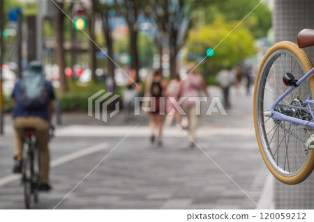 在京都市拍攝的自行車禮儀照片 在京都市拍攝的自行車禮儀照片 120059212