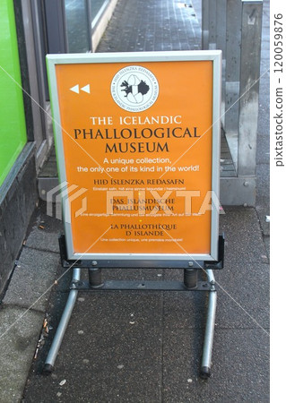 Signboard at the Icelandic Phallological Museum Signboard at the Icelandic Phallological Museum 120059876