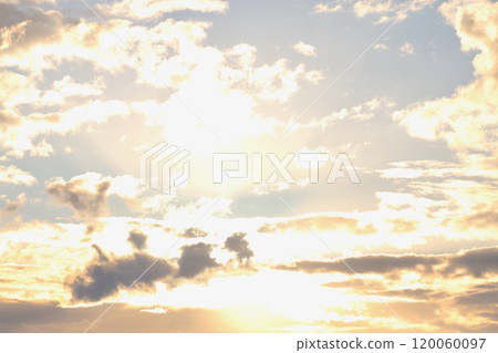 Clouds colored by the morning sun Clouds colored by the morning sun 120060097