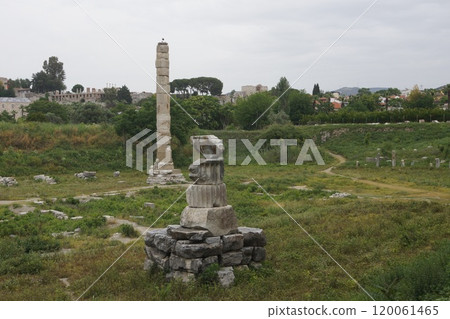 Ruins of the Temple of Artemis at Ephesus near Izmir, Turkey Ruins of the Temple of Artemis at Ephesus near Izmir, Turkey 120061465