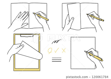 寫字手、翻手（俯視圖） 120061784