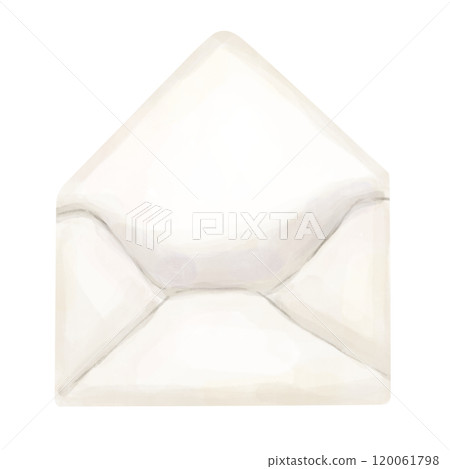 Illustration Watercolor Open Paper Envelope Monochrome. Digital Clipart Vintage for Printing and Web Illustration Watercolor Open Paper Envelope Monochrome. Digital Clipart Vintage for Printing and Web 120061798