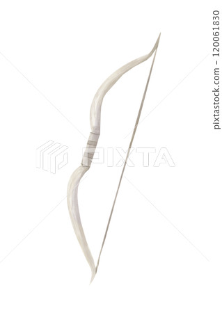 Watercolor Archery Bow Wooden, Valentine's Day Weapon, Clipart for Printing and Web Design Watercolor Archery Bow Wooden, Valentine's Day Weapon, Clipart for Printing and Web Design 120061830