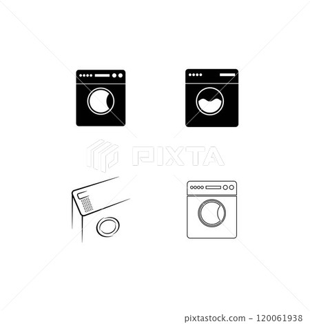 icon of washing machine icon of washing machine 120061938