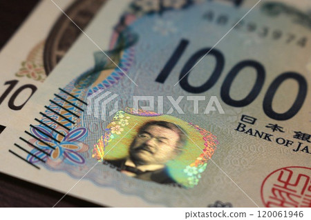 鈔票全息圖(千日元鈔票) 鈔票全息圖(千日元鈔票) 120061946