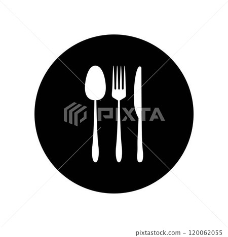 spoon fork knife logo 120062055