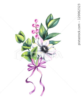 Watercolor Valentine's Day hand drawn illustration Watercolor Valentine's Day hand drawn illustration 120062323