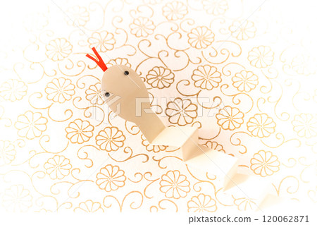 New Year 2025, Year of the Snake Papercraft White Snake 120062871