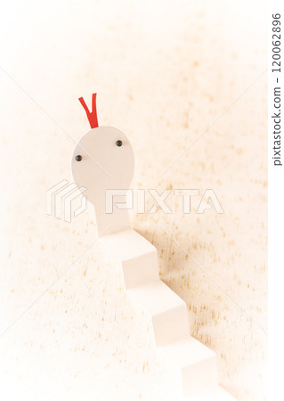 2025新年/蛇年紙藝白蛇 120062896