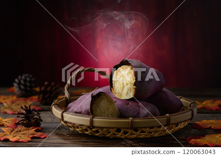 Autumn taste: baked sweet potato (sweet potato) Autumn taste: baked sweet potato (sweet potato) 120063043