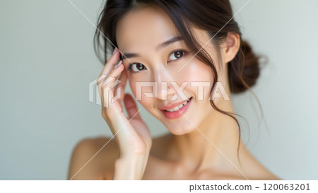 Flawless Elegance Asian Woman with Fresh, Radiant Skin Flawless Elegance Asian Woman with Fresh, Radiant Skin 120063201