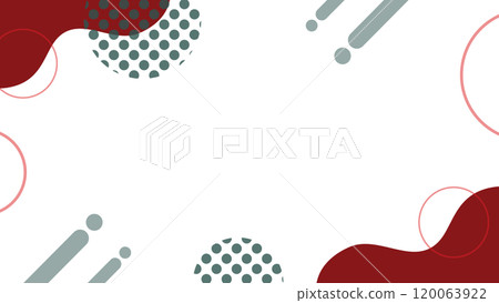 聖誕色彩簡單波背景框架 120063922