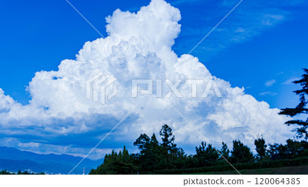 夏天的天空和雲 120064385