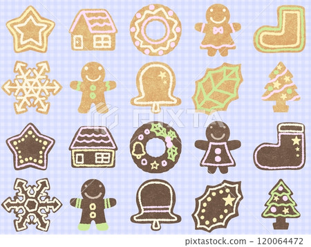 Cookie seamless pattern (rough) D-3 Cookie seamless pattern (rough) D-3 120064472