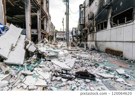Noto Peninsula earthquake: The collapsed streets of Wajima 120064620