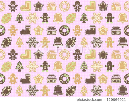 Cookie seamless pattern (rough) D-7' Cookie seamless pattern (rough) D-7' 120064921