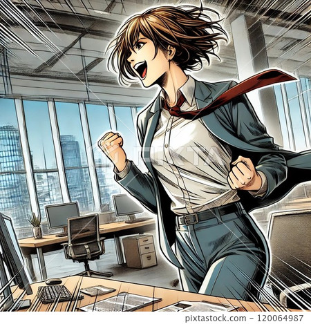 工作中的成功女性 120064987