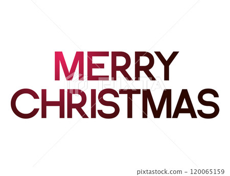 Colorful gradient isolated holiday word MERRY CHRISTMAS Colorful gradient isolated holiday word MERRY CHRISTMAS 120065159
