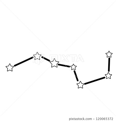 簡單可愛的北斗七星插畫 簡單可愛的北斗七星插畫 120065372