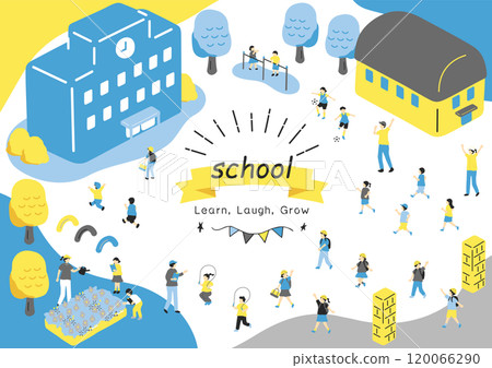 孩子們享受學校生活 孩子們享受學校生活 120066290