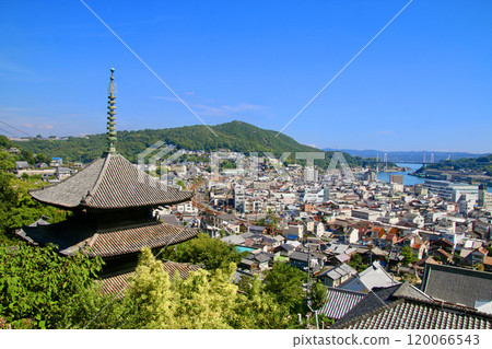 三層寶塔及尾道市景/天寧寺(廣島縣/尾道市) 三層寶塔及尾道市景/天寧寺(廣島縣/尾道市) 120066543
