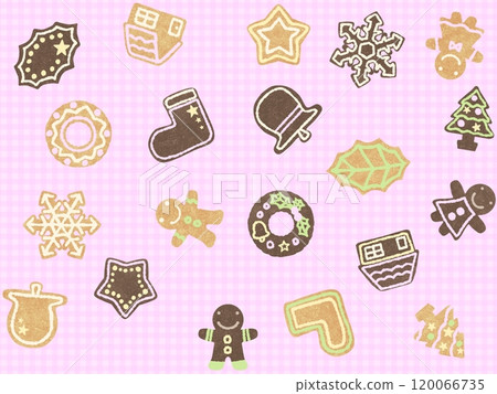 Cookie seamless pattern (rough) D-10 Cookie seamless pattern (rough) D-10 120066735