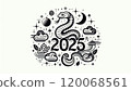 2025 Snake Year New Year's Card 120068561