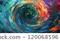 Vibrant abstract swirl of colors 120068596