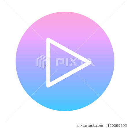 Pink and blue gradient | Play button Pink and blue gradient | Play button 120069293
