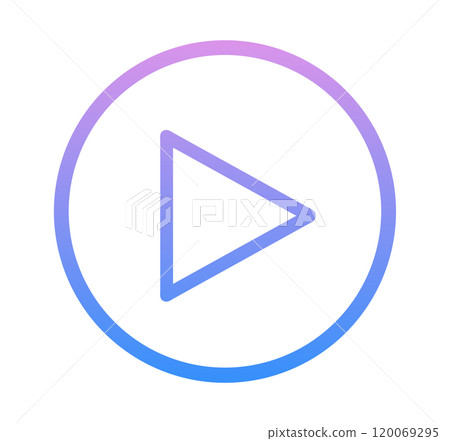 Blue-purple gradient | Play button Blue-purple gradient | Play button 120069295