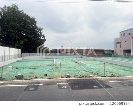 Construction works area prepare for build in Japan 120069524