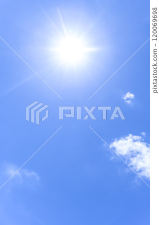 Summer sky sun and clouds Yokohama 120069698