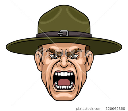 Drill Instructor Sergeant Bootcamp Army Soldier 120069868