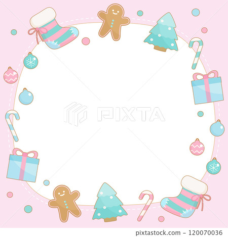 pink christmas ornament frame 1 120070036