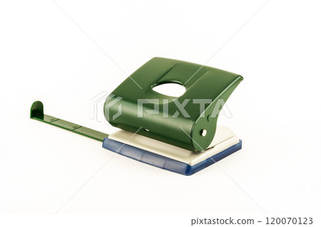 Punch for punching holes in paper on a white background 120070123