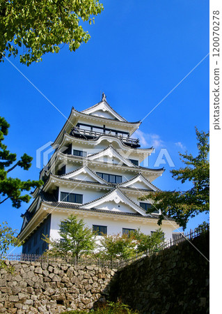 Fukuyama Castle and the castle tower (Fukuyama City, Hiroshima Prefecture) 120070278