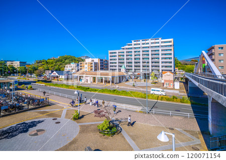 日本橫濱城市景觀 橫濱市營地鐵綠線北山田站、KOBAN 等景觀 = 7 號 120071154