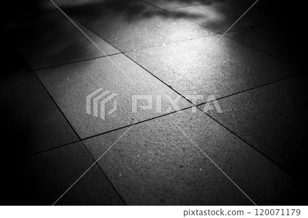 Beautiful floor tiles with light and shadow 120071179