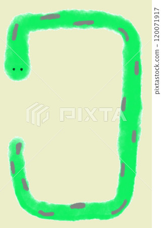 Stock Illustration: Year of the Snake New Year's card Stock Illustration: Year of the Snake New Year's card 120071917