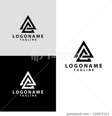 initial letter AG modern logo design vector 120072121